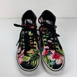 Vans Tropical print high top sneakers-W9.5 M8.0